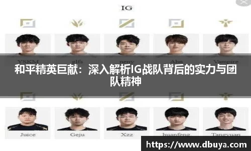 和平精英巨献：深入解析IG战队背后的实力与团队精神